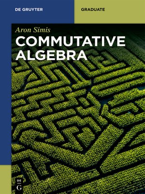 cover image of Commutative Algebra